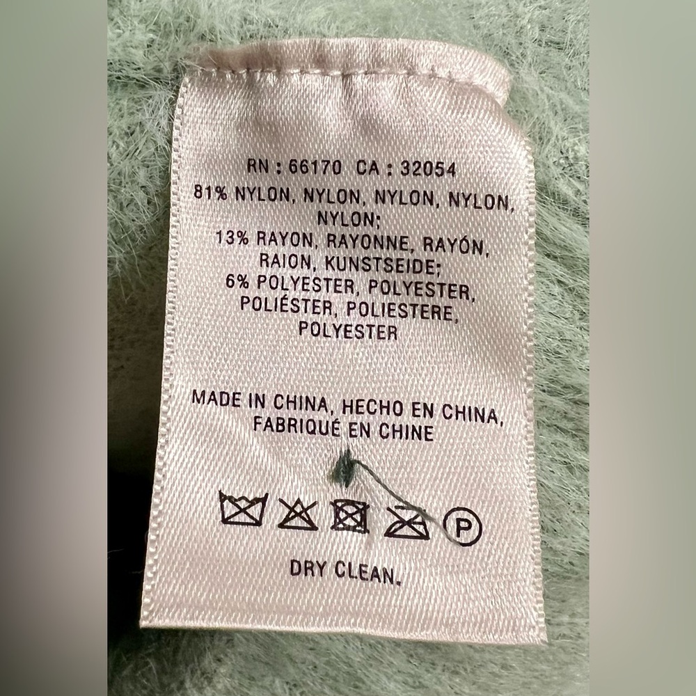 Anthropologie Rosie Neira | Women’s Mint Green 3/4 Length Crew Neck Sweater - Picture 10 of 11